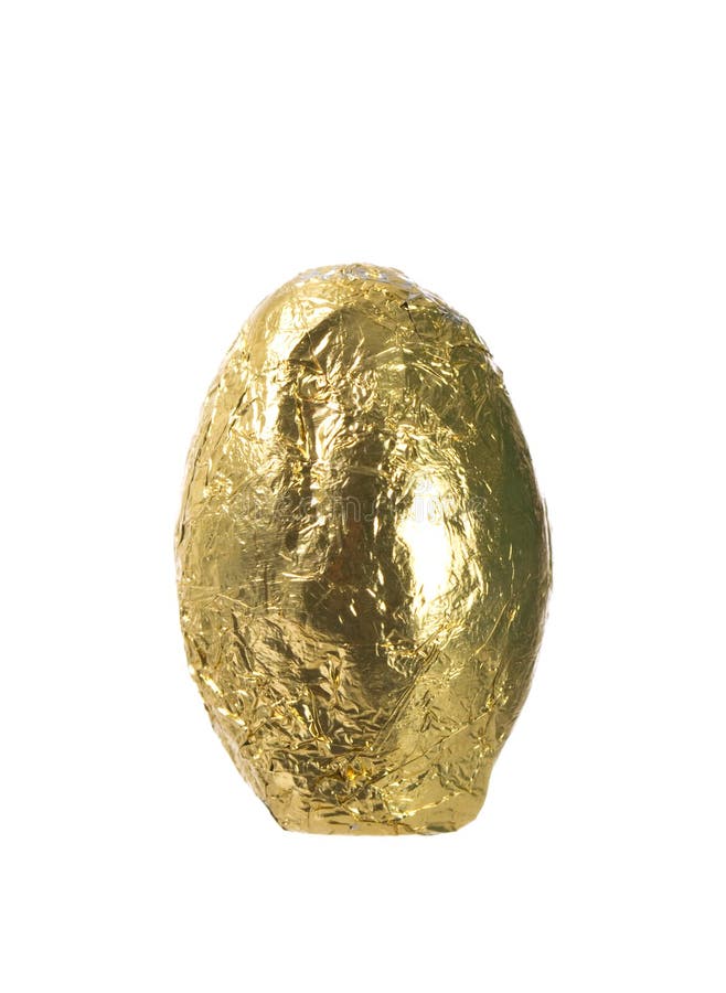 czekoladowy Easter jajka folii złoto zawijał obrazy stock czekoladowy Easter jajka folii złoto zawijał obrazy stock