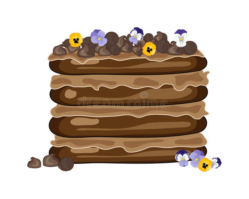 Czekoladowy tort ilustracji Czekoladowy tort ilustracji