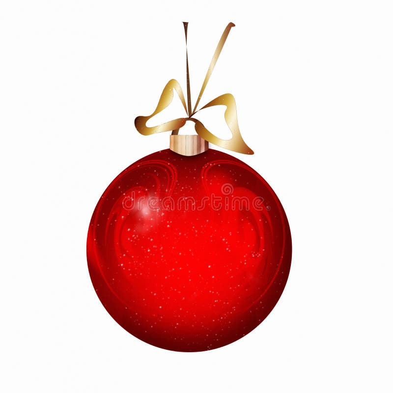 Red Christmas xmas ball bauble bulb isolated on white. Red Christmas xmas ball bauble bulb isolated on white