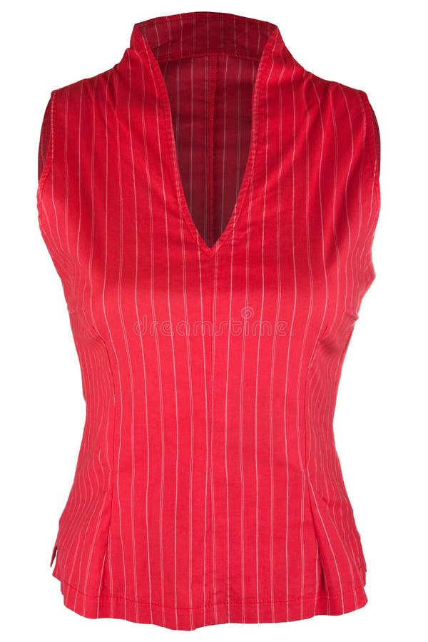 Czerwona żeńska bluzka