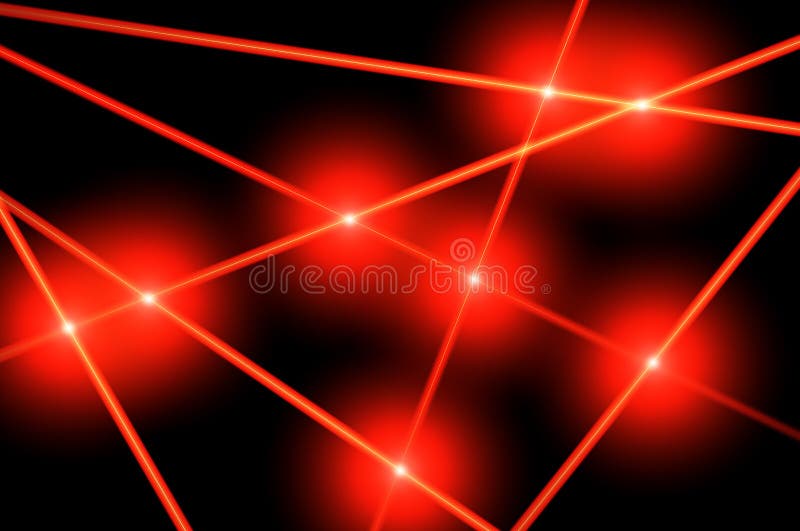Czerwoni laserowi promienie royalty ilustracja Czerwoni laserowi promienie royalty ilustracja