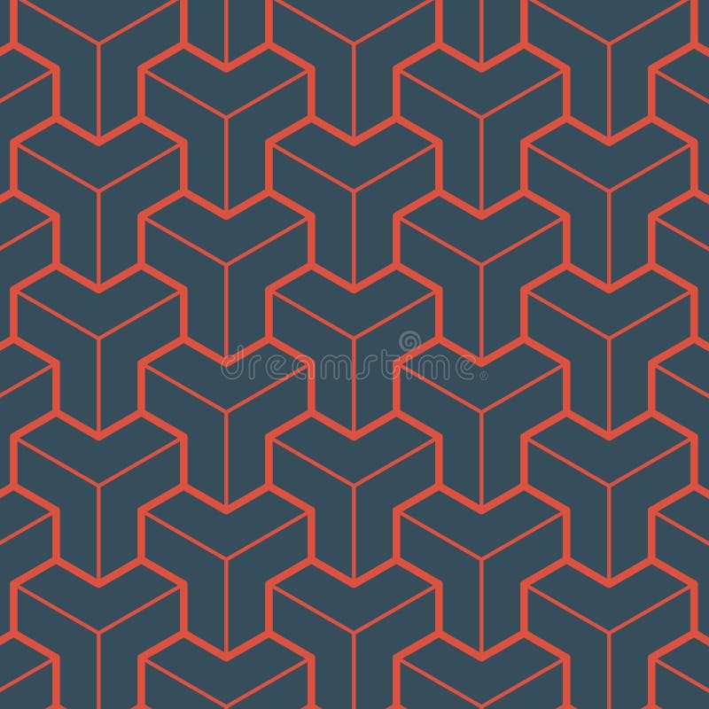 Czerwony geometria wzór royalty ilustracja Czerwony geometria wzór royalty ilustracja