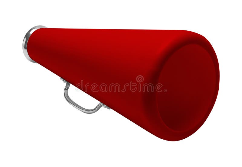 Czerwony Megafon obraz stock