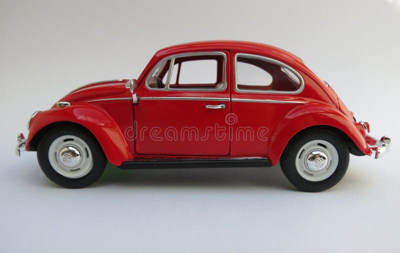 Volkswagen Beetle Czerwony Z Bialym