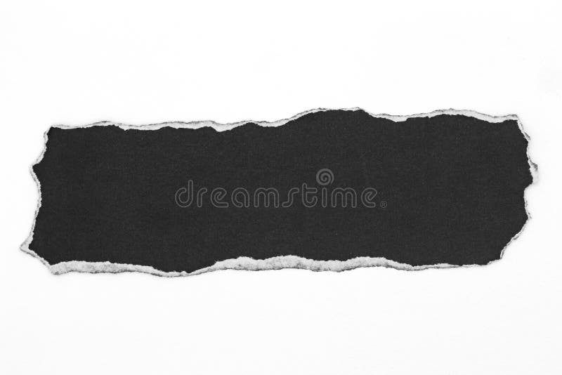czerń drzejący papier odizolowywający na białym tle fotografia royalty free czerń drzejący papier odizolowywający na białym tle fotografia royalty free