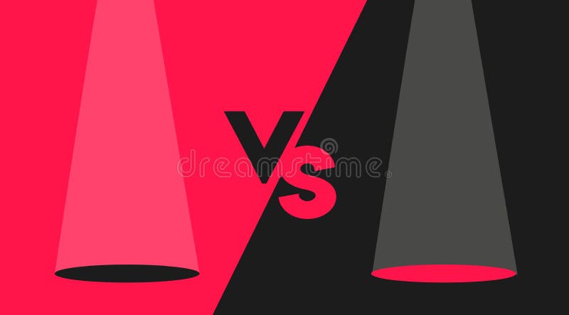 Czerń i rewolucjonistka Versus Parawanowego projekta Nowożytny pojęcie ilustracja wektor Czerń i rewolucjonistka Versus Parawanowego projekta Nowożytny pojęcie ilustracja wektor