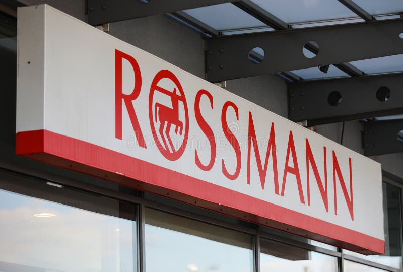 Entrance of a Rossmann Store. The Rossmann GmbH commonly known as Rossmann  Drogeria Parfumeria Cosmetic Shop is the second largest drugstore chain bas  Stock Photo - Alamy