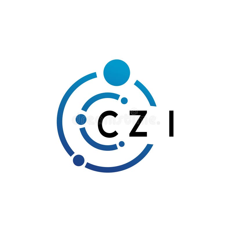 CZI Letter Logo Design on White Background. CZI Creative Initials
