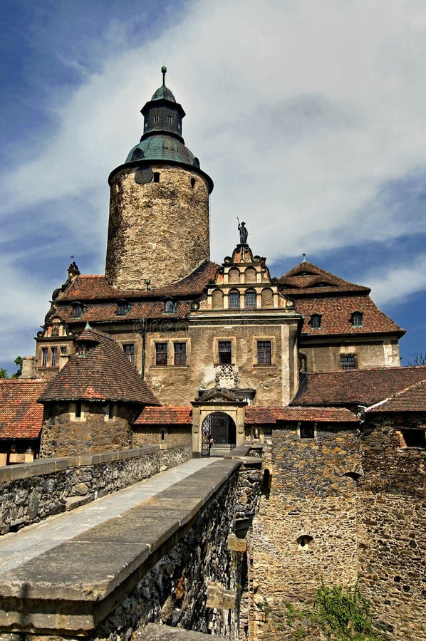 Czocha Castle stock photo. Image of famous, tower, building 9375306