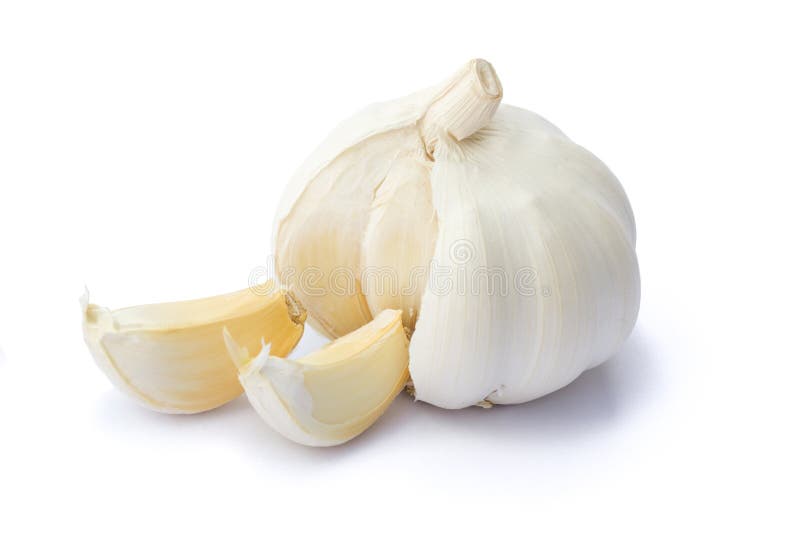 Garlic on white background with clipping path. Garlic on white background with clipping path