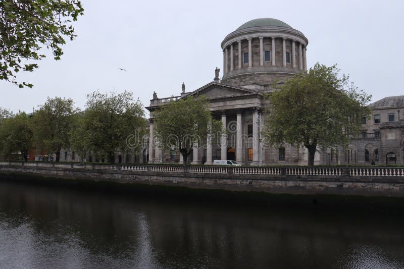 The Four Courts is Ireland's most prominent courts building, located on Inns Quay in Dublin. The Four Courts is the principal seat of the Supreme Court, the Court of Appeal, the High Court and the Dublin Circuit Court. The Four Courts is Ireland's most prominent courts building, located on Inns Quay in Dublin. The Four Courts is the principal seat of the Supreme Court, the Court of Appeal, the High Court and the Dublin Circuit Court.