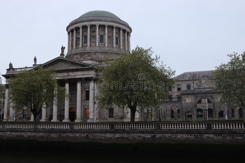 The Four Courts is Ireland's most prominent courts building, located on Inns Quay in Dublin. The Four Courts is the principal seat of the Supreme Court, the Court of Appeal, the High Court and the Dublin Circuit Court. The Four Courts is Ireland's most prominent courts building, located on Inns Quay in Dublin. The Four Courts is the principal seat of the Supreme Court, the Court of Appeal, the High Court and the Dublin Circuit Court.