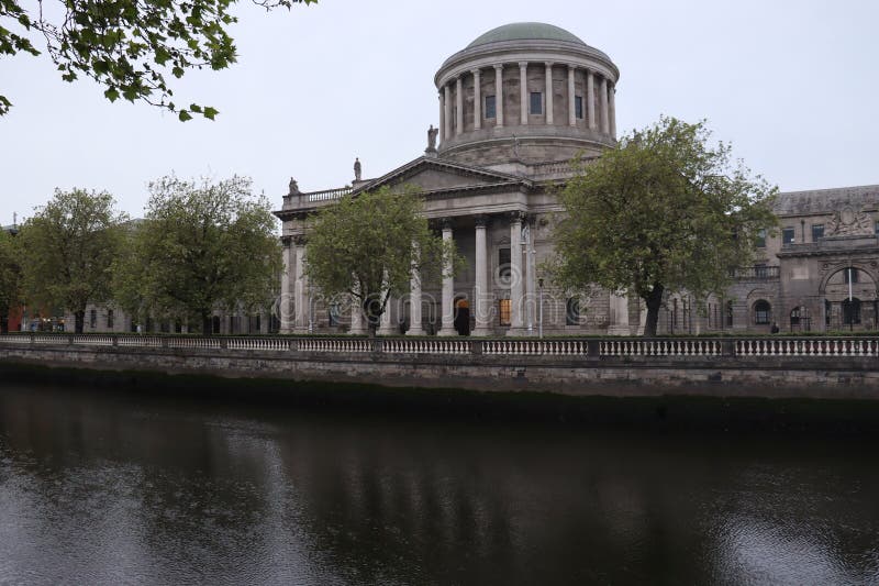 The Four Courts is Ireland's most prominent courts building, located on Inns Quay in Dublin. The Four Courts is the principal seat of the Supreme Court, the Court of Appeal, the High Court and the Dublin Circuit Court. The Four Courts is Ireland's most prominent courts building, located on Inns Quay in Dublin. The Four Courts is the principal seat of the Supreme Court, the Court of Appeal, the High Court and the Dublin Circuit Court.