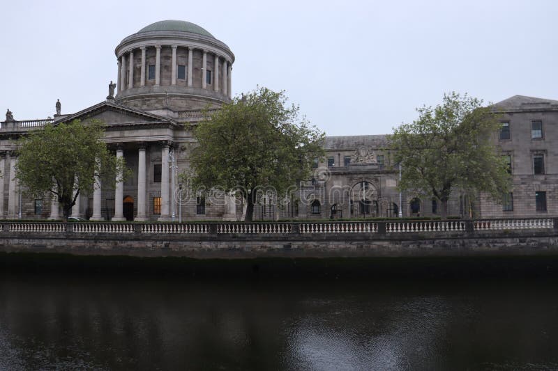 The Four Courts is Ireland's most prominent courts building, located on Inns Quay in Dublin. The Four Courts is the principal seat of the Supreme Court, the Court of Appeal, the High Court and the Dublin Circuit Court. The Four Courts is Ireland's most prominent courts building, located on Inns Quay in Dublin. The Four Courts is the principal seat of the Supreme Court, the Court of Appeal, the High Court and the Dublin Circuit Court.