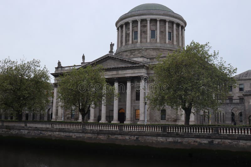 The Four Courts is Ireland's most prominent courts building, located on Inns Quay in Dublin. The Four Courts is the principal seat of the Supreme Court, the Court of Appeal, the High Court and the Dublin Circuit Court. The Four Courts is Ireland's most prominent courts building, located on Inns Quay in Dublin. The Four Courts is the principal seat of the Supreme Court, the Court of Appeal, the High Court and the Dublin Circuit Court.