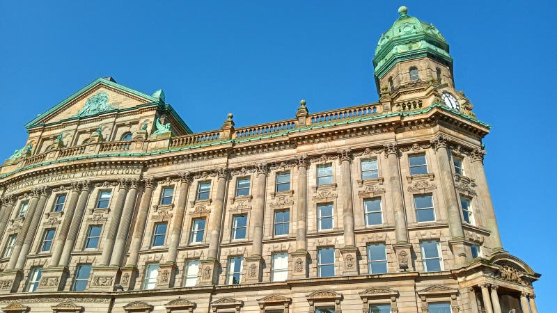 BELFAST NORTHERN IRELAND UNITED KINGDOM 06 03 2023: Part of the Scottish Provident Institution building was built in sections between 1897 and 1902 with a design by Young Mackenzi. BELFAST NORTHERN IRELAND UNITED KINGDOM 06 03 2023: Part of the Scottish Provident Institution building was built in sections between 1897 and 1902 with a design by Young Mackenzi