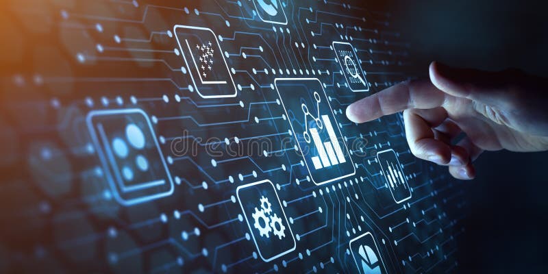 Cálculo de análisis de datos y ciencia de datos en cpu o gpu de servidores. concepto con gráficos de contacto y circuito electróni fotos de archivo libres de regalías