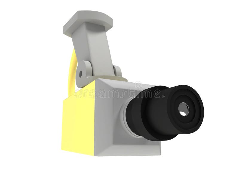 3d illustratiom of surveillance camera. 3d illustratiom of surveillance camera