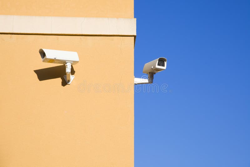 Security cameras. Plenty of copyspace. Security cameras. Plenty of copyspace