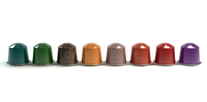 Cápsulas de café Expresso ilustração do vetor