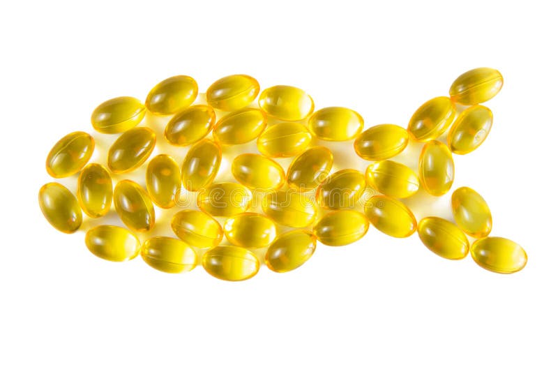 Cápsulas do óleo de fígado de bacalhau, ômega 3, vitamina D