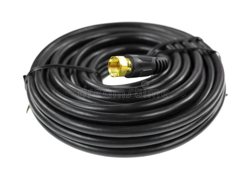 Câble coaxial de liaison photo stock Câble coaxial de liaison photo stock