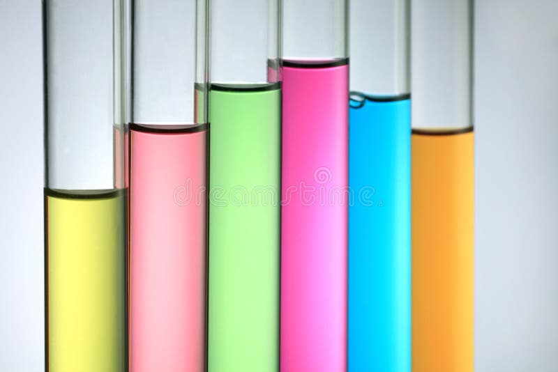 Group of Colorful Test Tube. Group of Colorful Test Tube