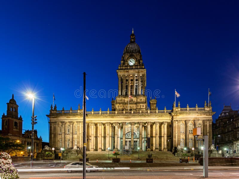 Câmara Municipal de Leeds imagens de stock