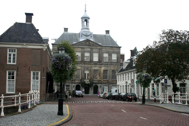 Câmara municipal no centro da cidade foto de stock royalty free