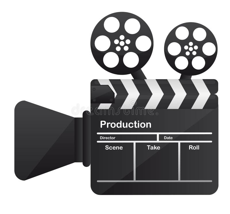 Câmera do cinema da película conceptual ilustração royalty free Câmera do cinema da película conceptual ilustração royalty free