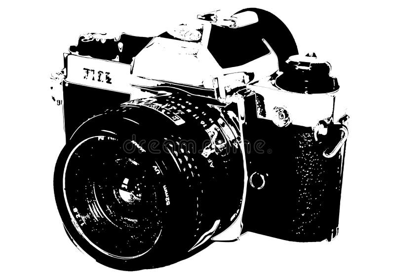 Câmera velha ilustração royalty free Câmera velha ilustração royalty free