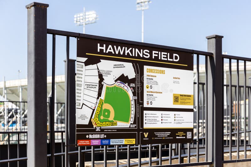 Câmpul Hawkins de la Universitatea Vanderbilt din Nashville TN. royalty free stock photography