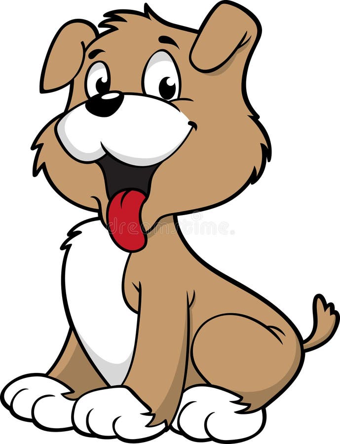 Cão bonito ilustração do vetor Cão bonito ilustração do vetor