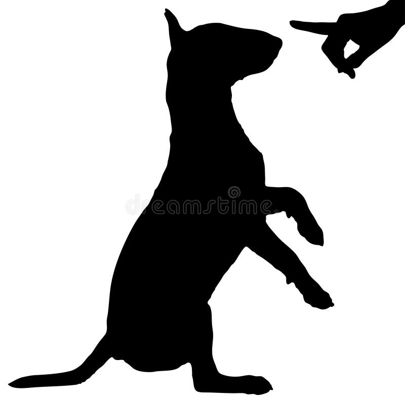 Cão a ser repreendido ilustração stock