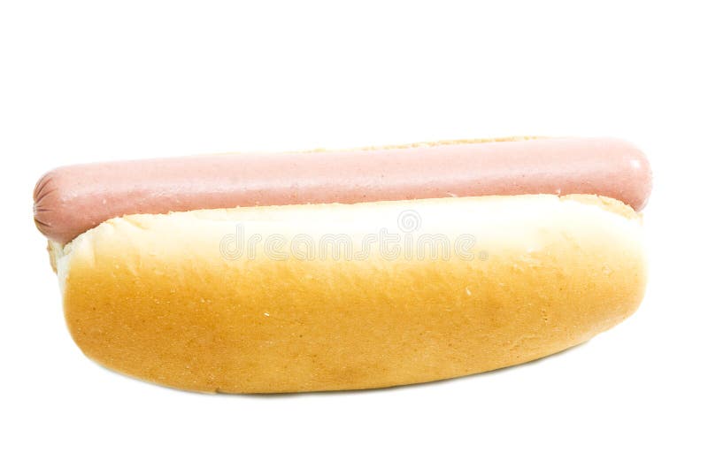 Hot dog with ketchup and mustard on white background. Hot dog with ketchup and mustard on white background