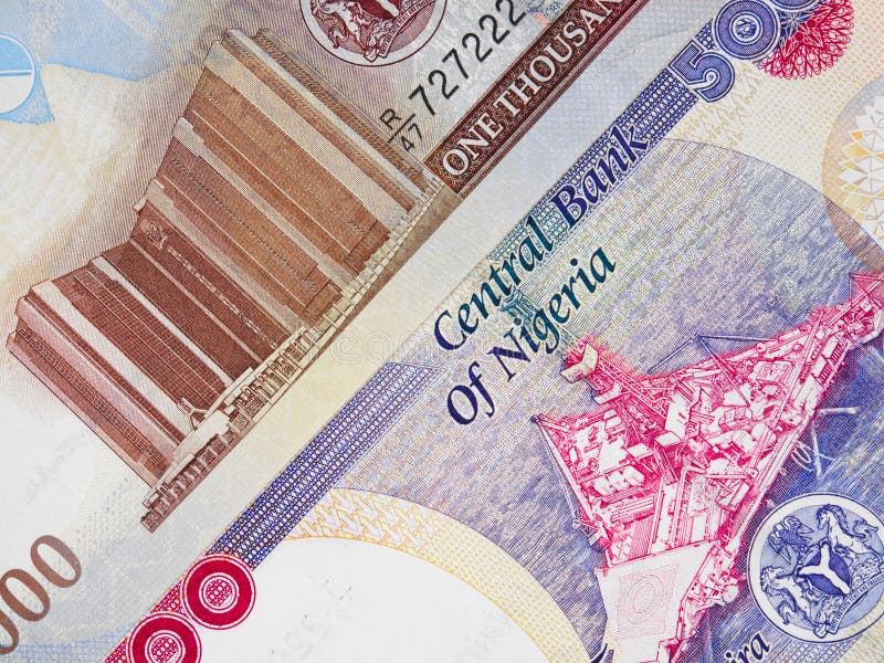 Cédulas centrais do naira nigeriano da moeda, dinheiro de Nigéria fotografia de stock royalty free Cédulas centrais do naira nigeriano da moeda, dinheiro de Nigéria fotografia de stock royalty free