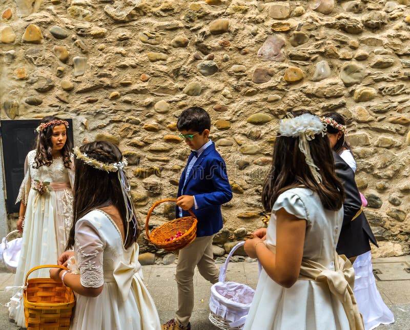 Célébrations de Corpus Christi à Ponferrada images stock Célébrations de Corpus Christi à Ponferrada images stock