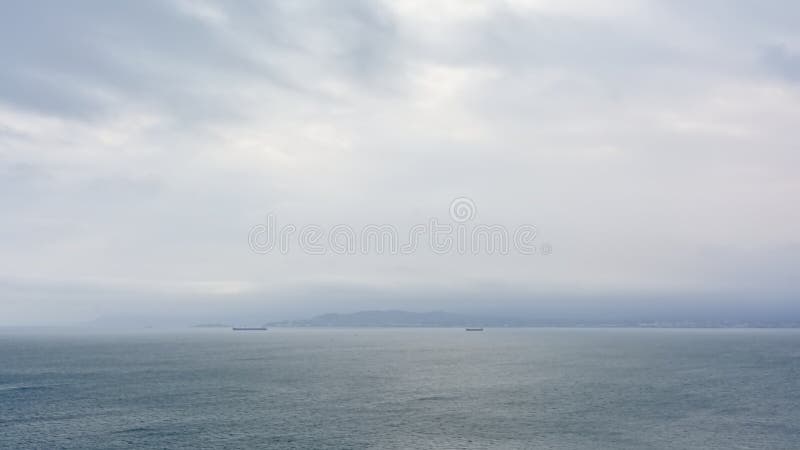 Céu nebuloso sobre o northsea fotos de stock Céu nebuloso sobre o northsea fotos de stock