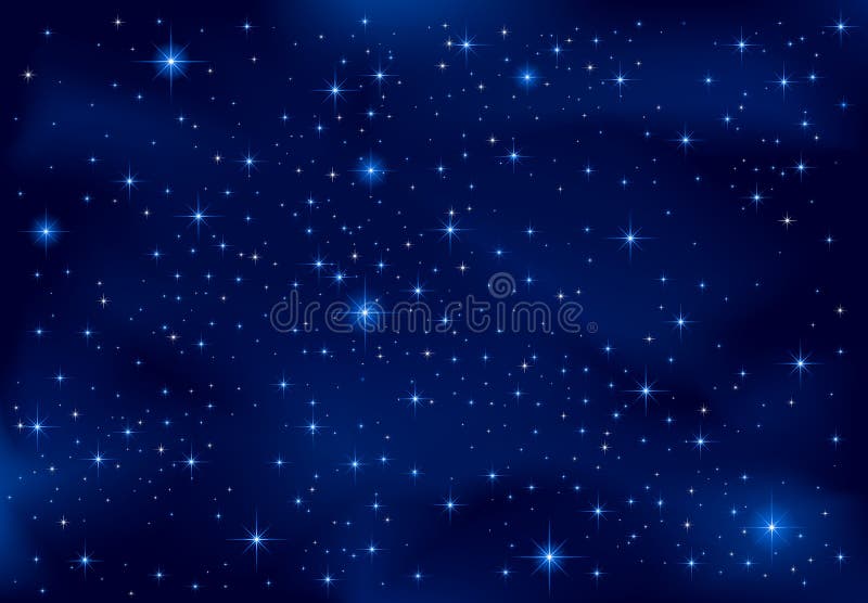 Céu noturno ilustração royalty free