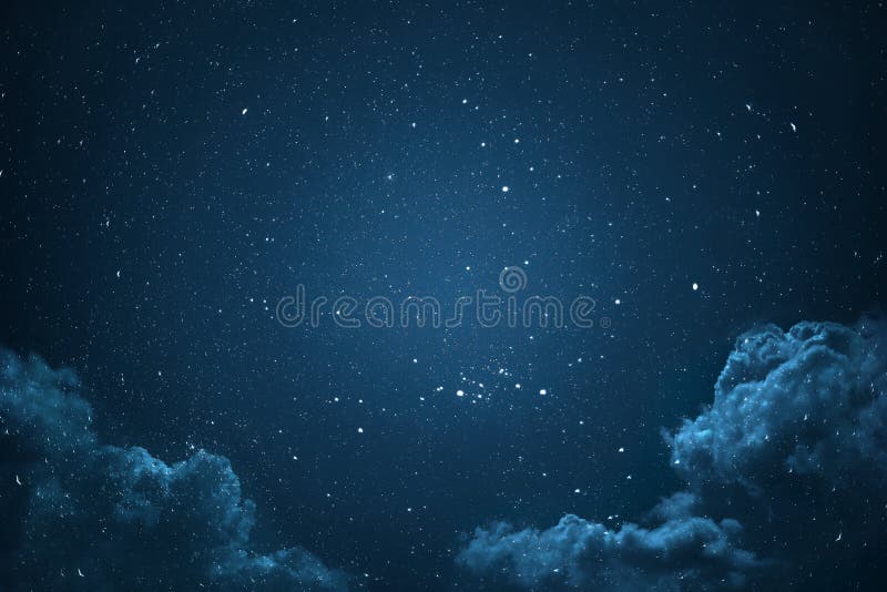 Céu noturno com estrelas