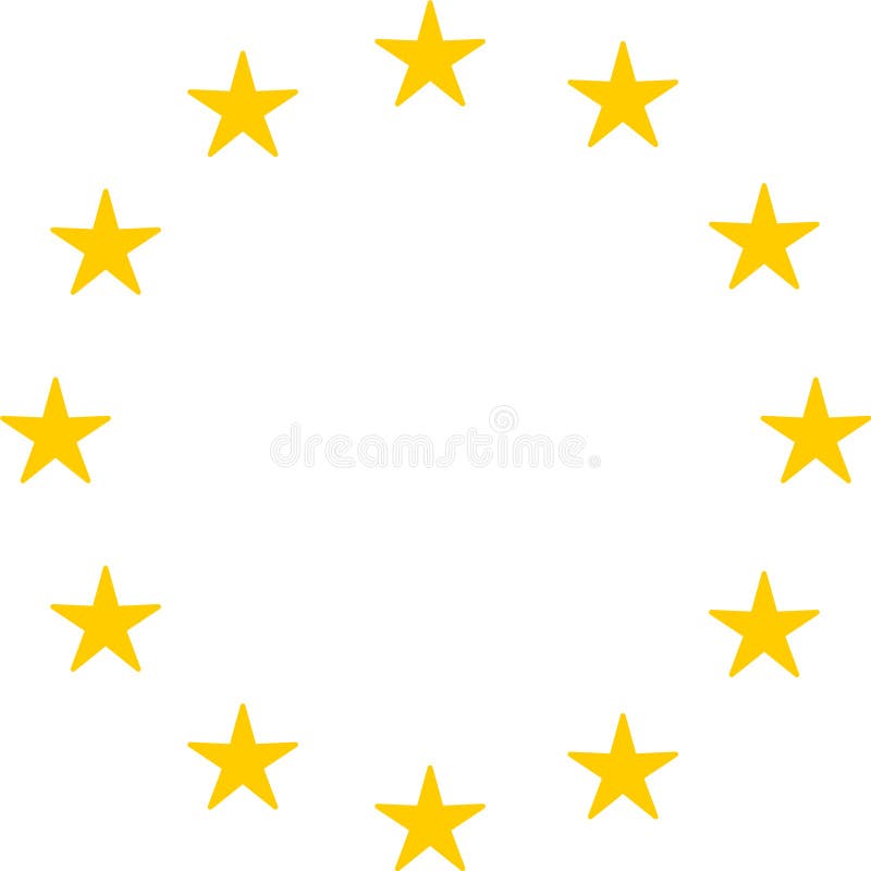 Círculo de la unión europea de las estrellas