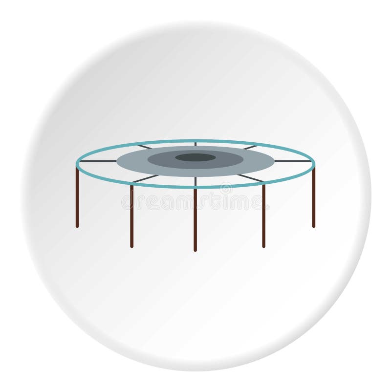 Círculo de salto do ícone do trampolim ilustração royalty free