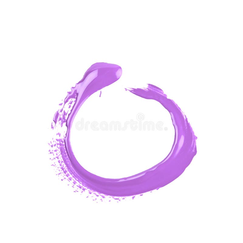 Círculo hecho con un movimiento de la pintura aislado fotografía de archivo Círculo hecho con un movimiento de la pintura aislado fotografía de archivo