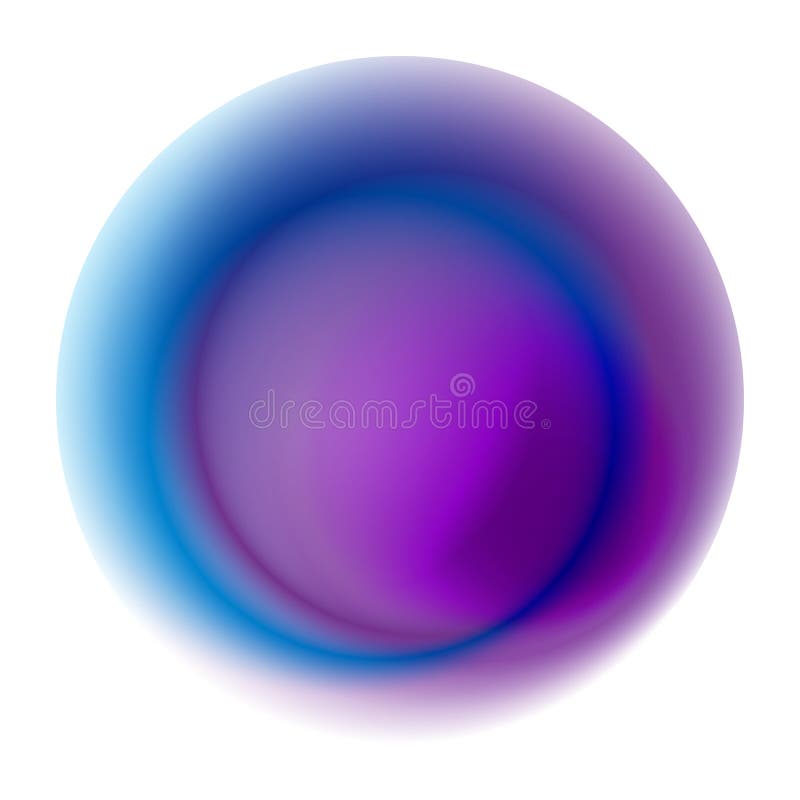 Círculo púrpura de la pendiente aislado en el fondo blanco Blurre azul stock de ilustración Círculo púrpura de la pendiente aislado en el fondo blanco Blurre azul stock de ilustración