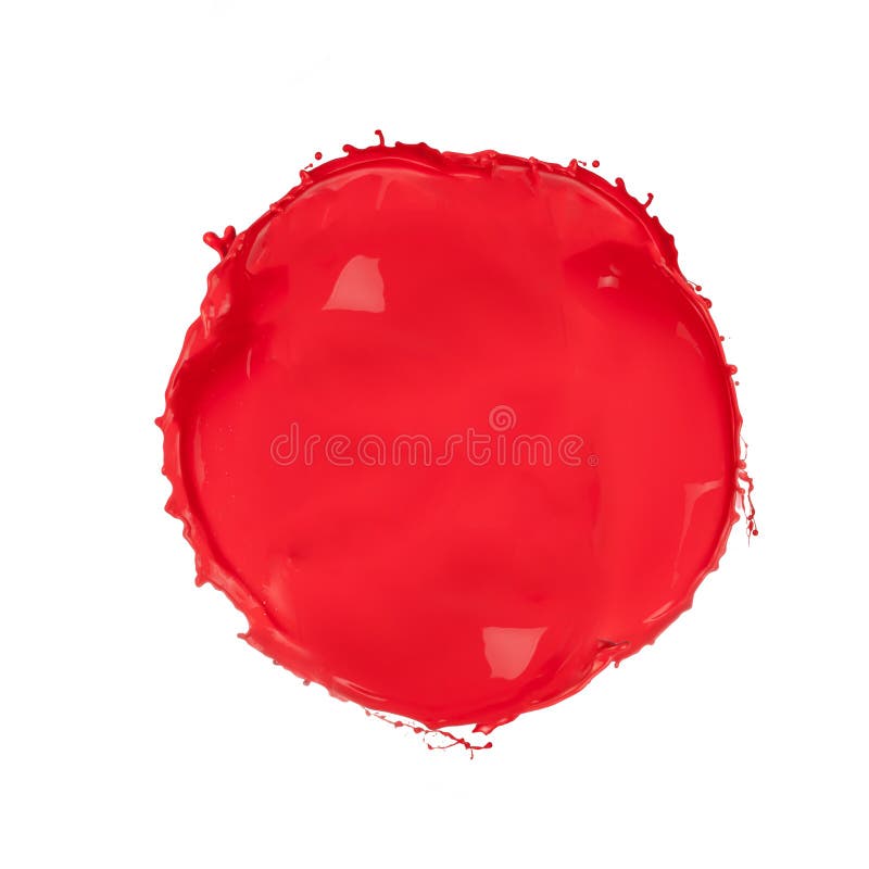Isolated shot of red paint blob on white background. Isolated shot of red paint blob on white background