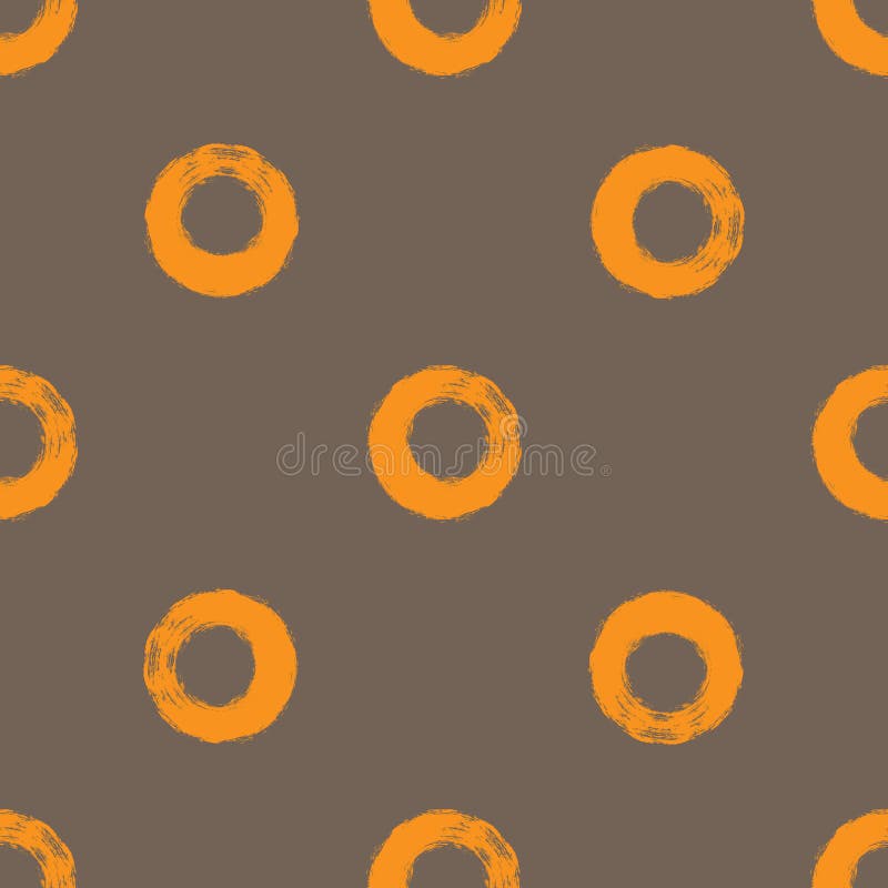 Círculos repetidos tirados uma escova áspera Teste padrão sem emenda simples ilustração do vetor Círculos repetidos tirados uma escova áspera Teste padrão sem emenda simples ilustração do vetor