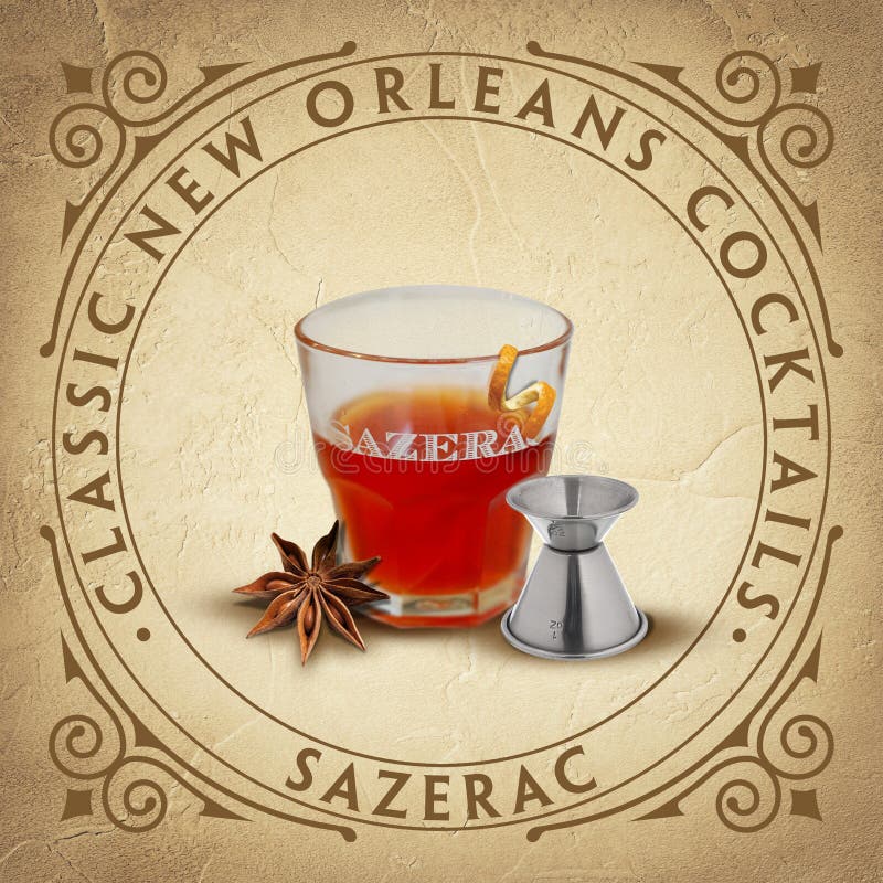 Cócteles clásicos icónicos históricos de New Orleans ilustración del vector Cócteles clásicos icónicos históricos de New Orleans ilustración del vector