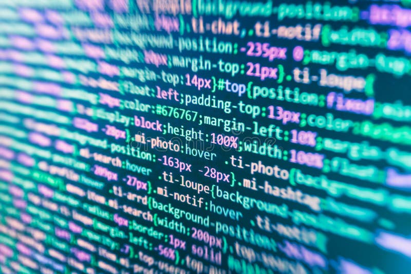 Código del Javascript en editor de texto Concepto del ciberespacio de la codificación stock de ilustración
