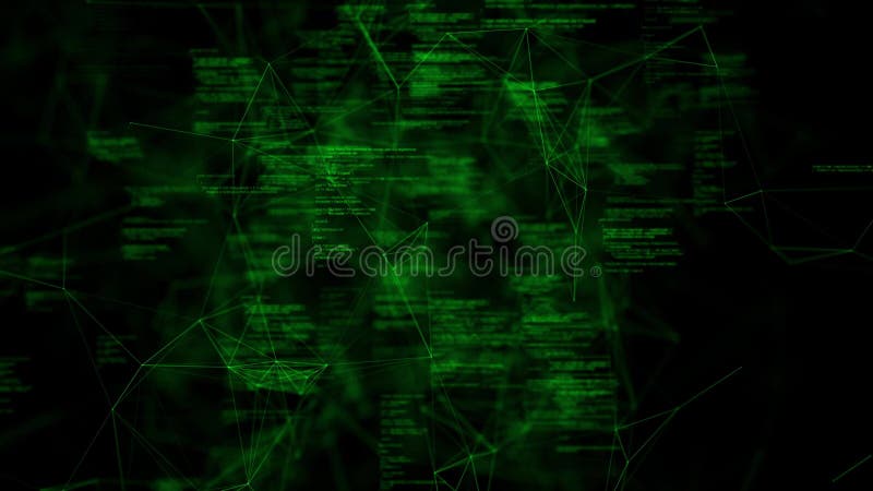 Código digital verde ilustração royalty free