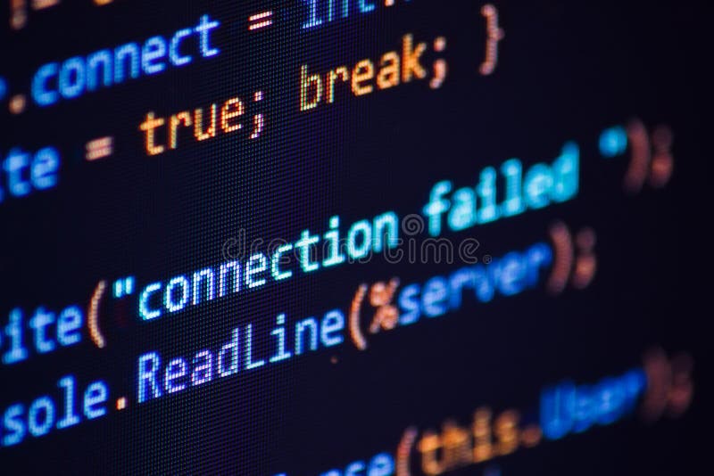 Código fuente imágenes de archivo libres de regalías